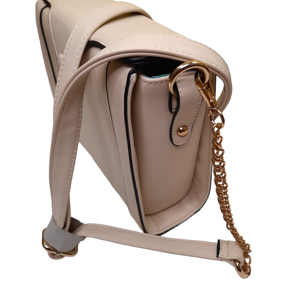 NWOT Cream Box Bag - Picture 2 of 6